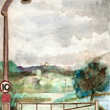 watercolour 9x12 inches, 14 July 2011