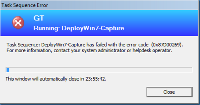 Task Sequence fails with error 0x87d00269 - Mindcore Techblog