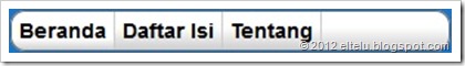 Tampilan Menu Horizontal Tampilan Menu Horizontal