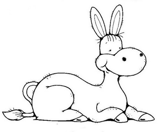Dibujos de una mula para colorear - Imagui