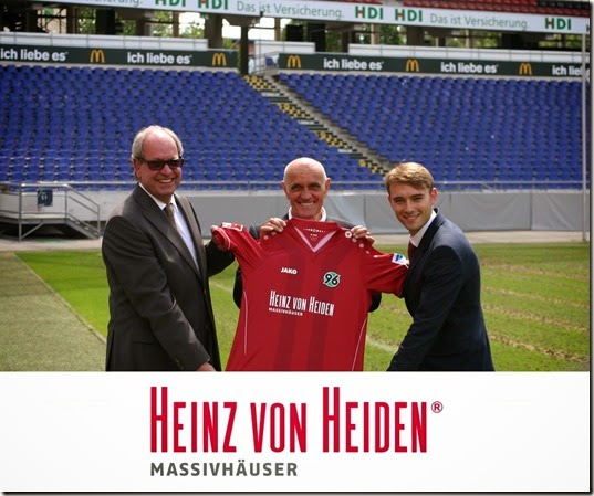 Heinz von Heiden GmbH Massivhäuser wird neuer Haupt- und Trikotsponsor von Hannover 96