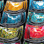 Mosaic Plates In Vibrant Colors at Ubud Market - Bali, Indonesia