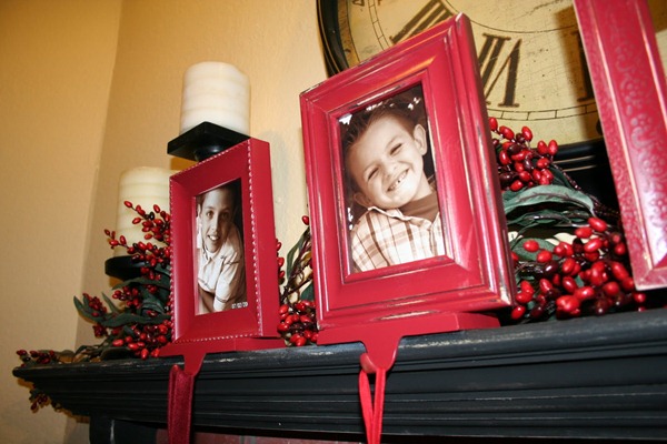 framed stocking holders tutorial