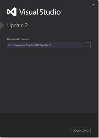 Visual studio 2012 update - atlasple