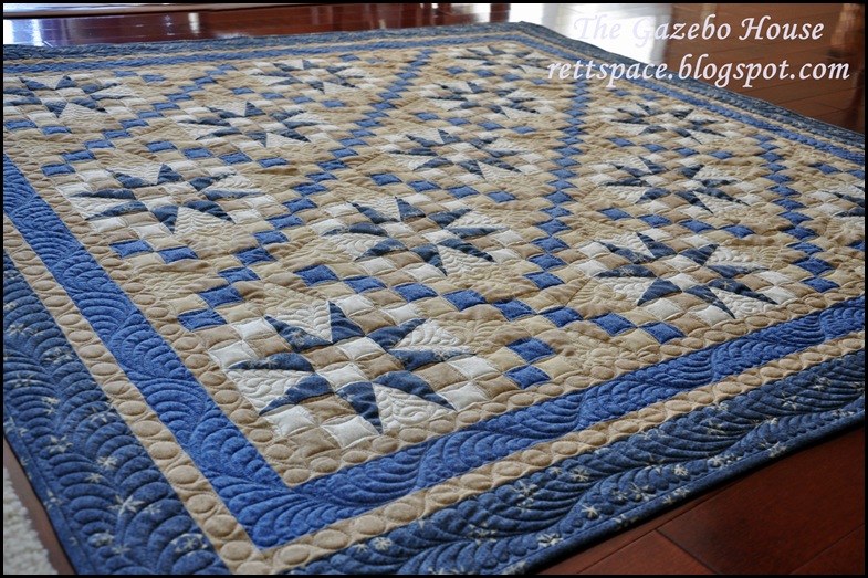 Indigo Satrs quilt 009