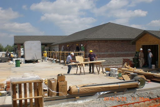This photo was taken merely a few days after construction began. (Photo by Art Morris)