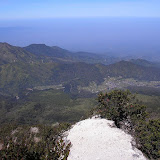 Looking south back down the trail up Lawu (Daniel Quinn, June 2009)