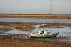 Abandoned boat, Alviso Slough