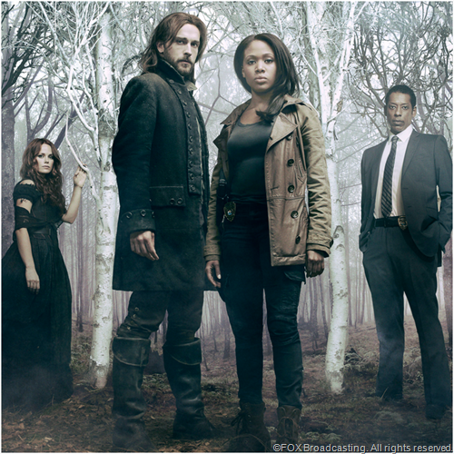 L to R: Katia Winter, Tom Mison, Nicole Beharie and Orlando Jones from SLEEPY HOLLOW.