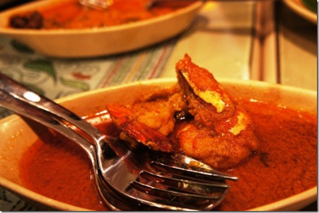 Sgar syrupy prawn malai curry