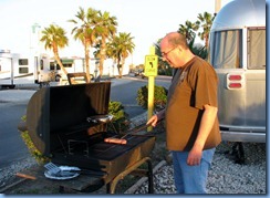 7003 Texas, South Padre Island - KOA Kampground - Bill BBQing