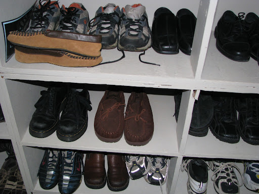 The Clothing Bank has a variety of shoes to choose from. The Ozark Empire Kiwanis Club run a Shoe Bank and provide the students with one pair of new shoes each school year. (Photo by: Kenrick Nobles)