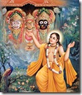 Lord Chaitanya worshiping