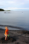På stranden på Gotland