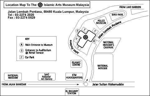 Islamic Arts Museum Kuala Lumpur Map