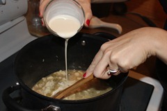 Heavy Cream into White Chicken Chili