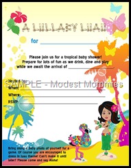 LULLABY LUAU invite