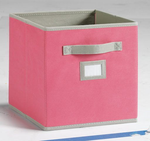 I also love the bright Hollyhock Pink - great for storing books, toys or clothing.