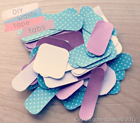 diy washi tape tabs