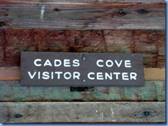 0126 Great Smoky Mountain National Park  - Tennessee - Cades Cove Scenic Loop - Cades Cove Visitor Center
