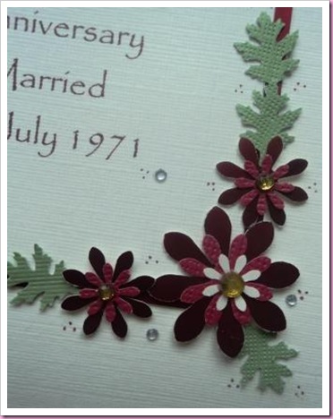 Rubt Wedding Anniversary Card This is another version of a card I have done 