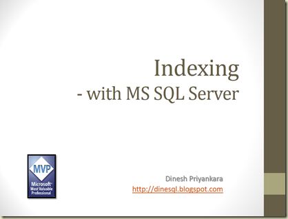 Indexin with SQL Server