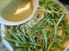 cdr spaghetti e asparagi, salsa di limone e capperi cdr spaghetti e asparagi, salsa di limone e capperi