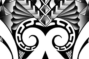 Samoan Tattoo Designs on Mixed Shoulder Sleeve In Maori Samoan Style Tribal Tattoo Flash Tattoo