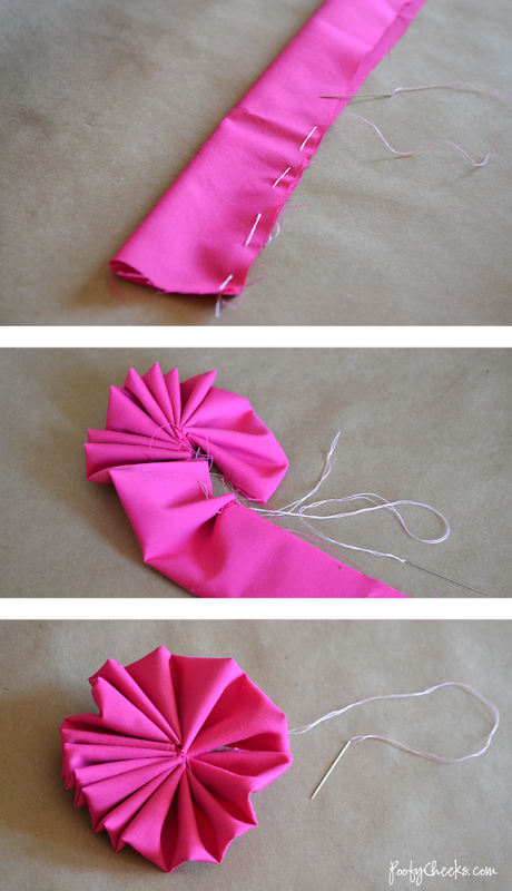 How to Make Fabric Flowers - One Tutorial for Two Flowers