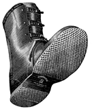 c0 line drawing showing the sole of a boot