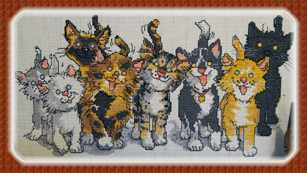 Seven cats came to life in Designer Diamond deLuxe 7 katter fulle av liv kom til syne i Designer Diamond deLuxe