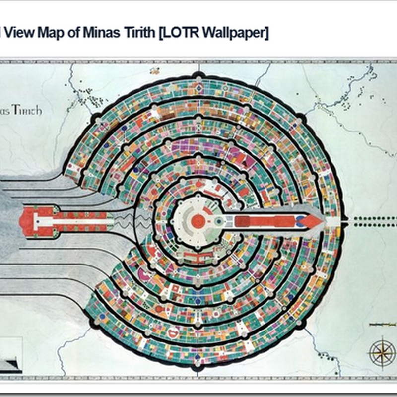 Greg's Cool [Insert Clever Name] of the Day: Minas Tirith, Aerial