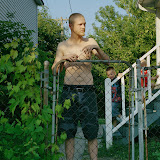"Madison Tattoo and Camo Shorts, Grand Rapids, MI, 2010" - copyright Daniel Farnum