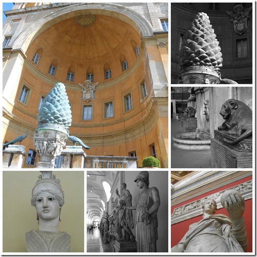 Just a few of the many marvelous sculptures at the Vatican museums