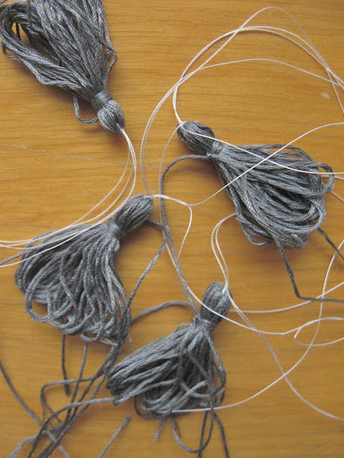 messy tassels