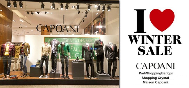 Lojas da Capoani em Curitiba lançam a Liquidação Winter Sale. capoani curitiba shoppin barigui loja2