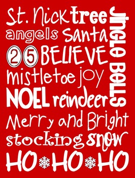 christmas words