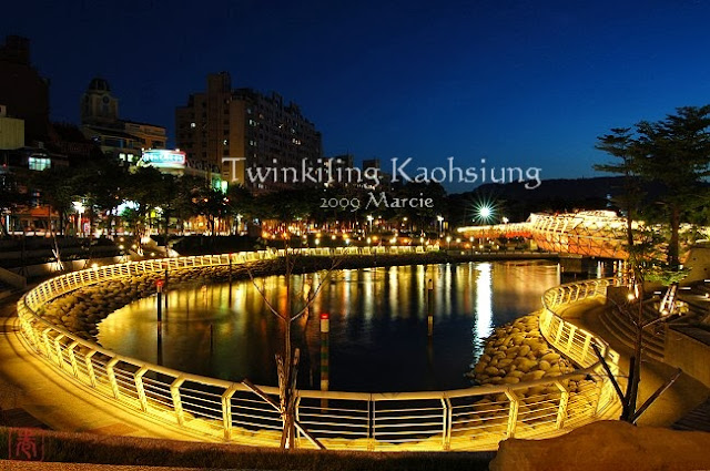 愛河之心夜色 高雄夜景_愛河之心