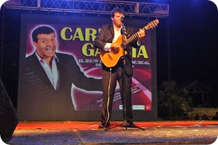 El humorista Carlos García fue la figura estelar de la jornada nocturna