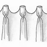 goblet pleat drapery style