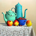 Object: 16301 - Stilleven met cranberries - 50x45 cm - € 4700,=