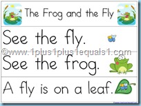 Pocket Chart Printables The Frog and the Fly