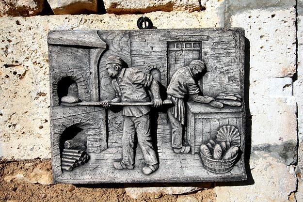 French nut mill baker sign France stone French nut mill baker sign France stone