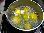 It doesn't take long before they're tender--about 7 minutes.