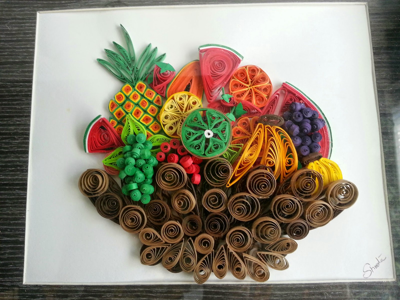 Arts From Shweta Quilling Fruit Basket