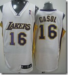 NBA Jersey Los Angeless Lakers 16# GASOL White
