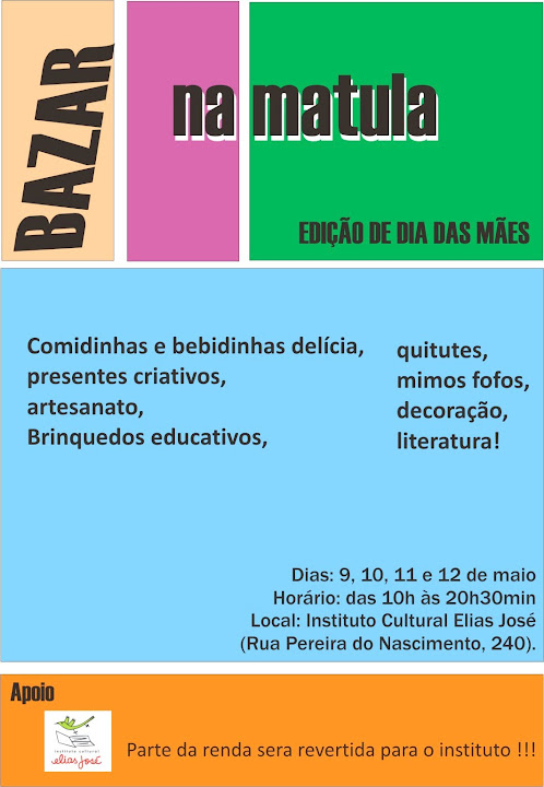 Bazar na Matula, do ICEJ, em edição especial para o Dia das Mães