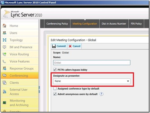 Lync SCAL2 - meet config - markup Lync SCAL2 - meet config - markup