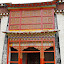 Shangri-la - door of temple in monastery