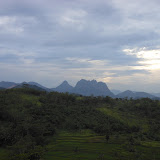 Bongkok, Parang and the Jatiluhur hills from the train to Bandung just before sunset (Dan Quinn, December 2012)